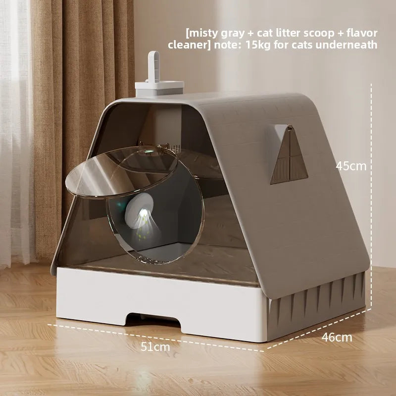 Arenero Cerrado XXL con Cajon para Gatos Grandes (Maine Coon)