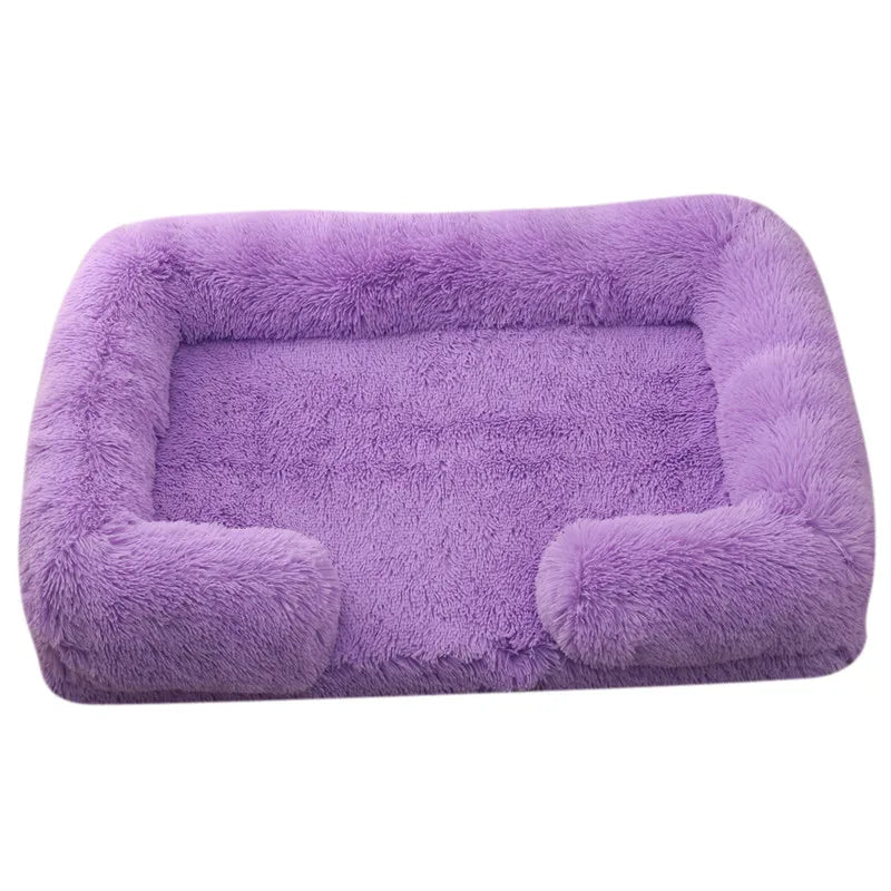 Cama de Peluche para Perros, Funda Desmontable