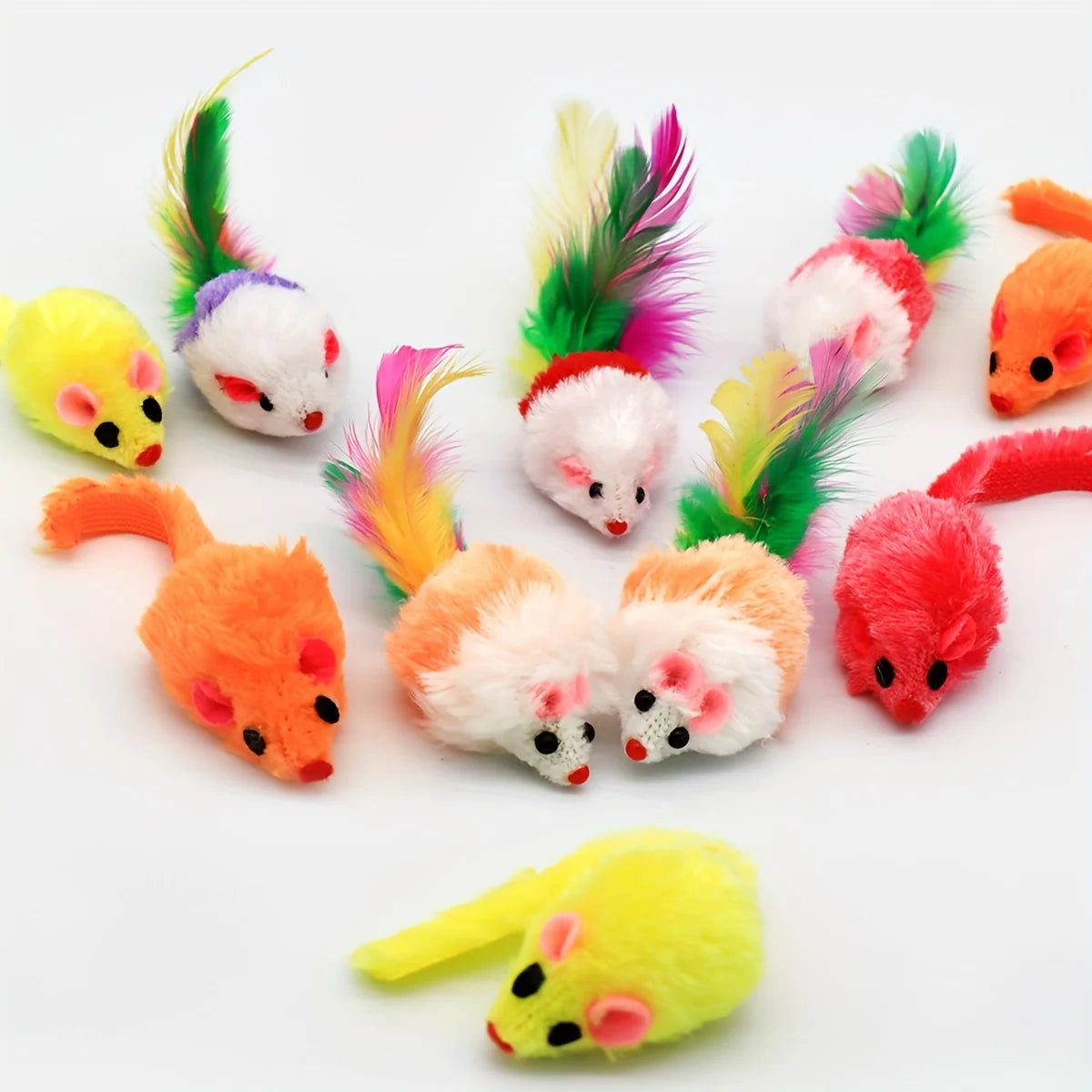 Ratones de Peluche con Catnip para Gatos (Pack)