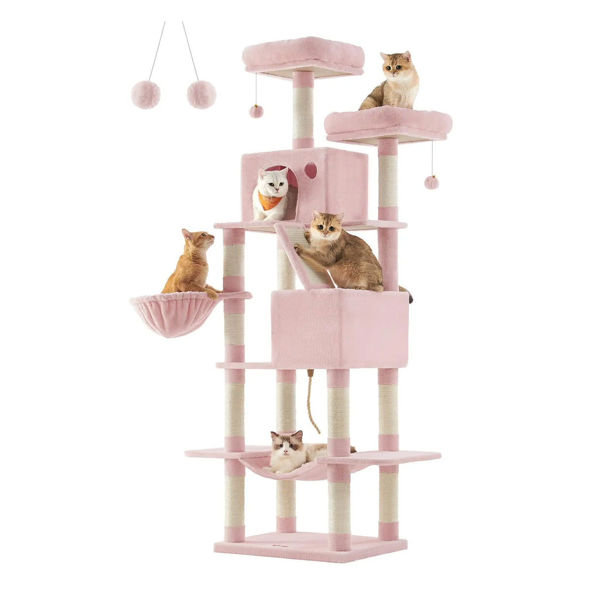 Rascador Feandrea para Gatos, 206 cm, Multinivel