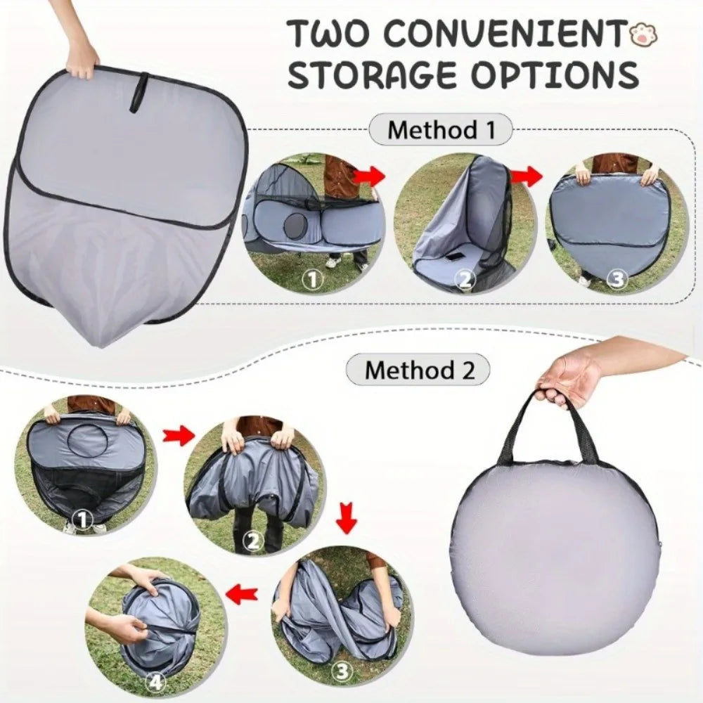 Tienda Plegable para Gatos con Tunel