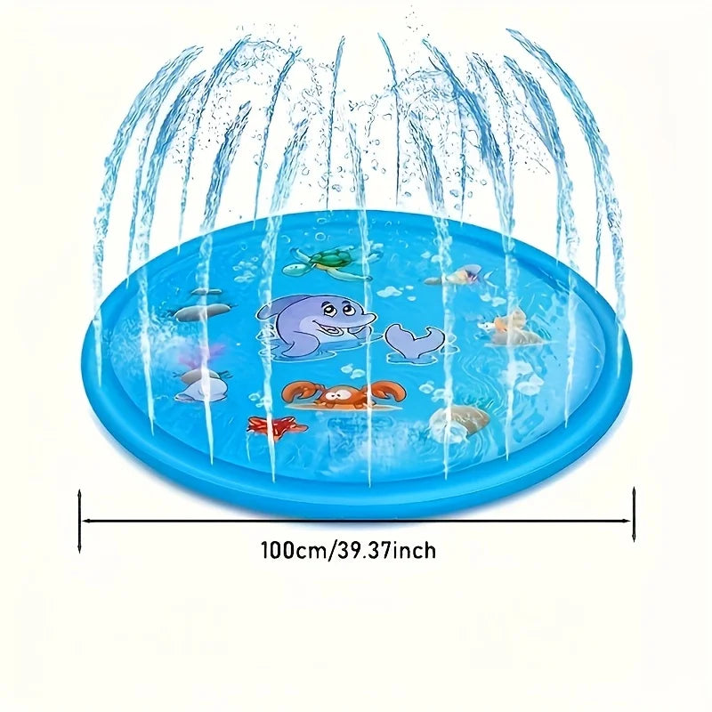 Piscina Resistente para Mascotas con Función de Spray de Agua