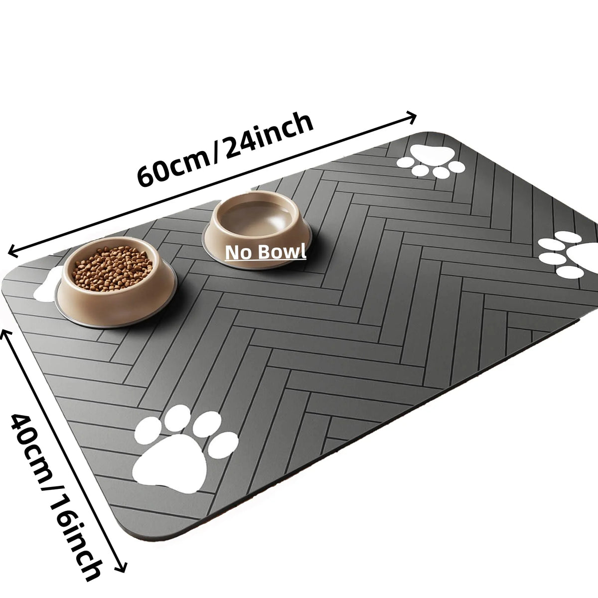 Alfombrilla Absorbente para Comederos y Bebederos de Mascotas