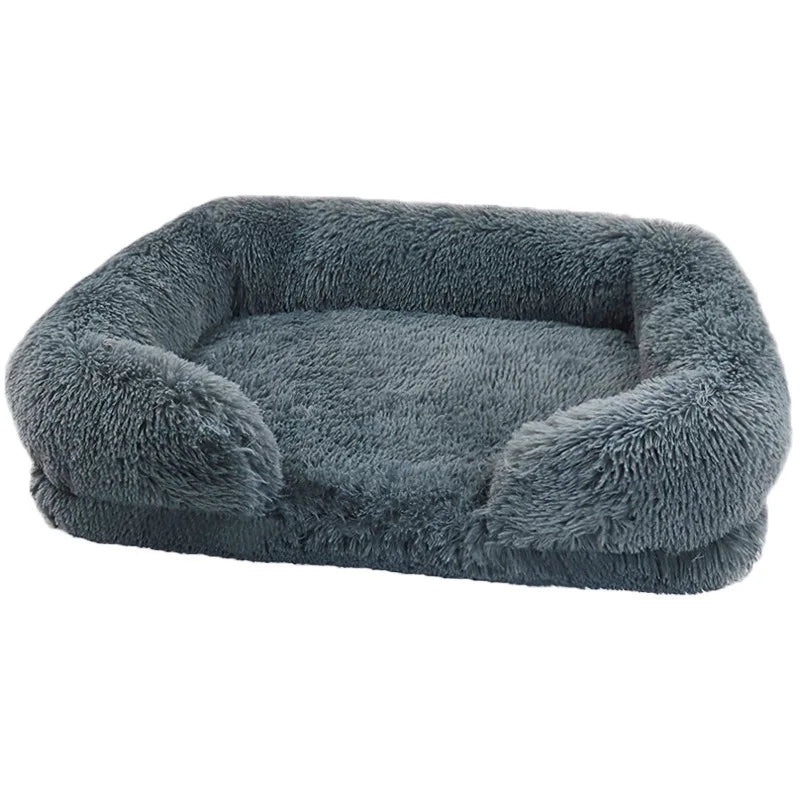 Cama de Peluche para Perros, Funda Desmontable