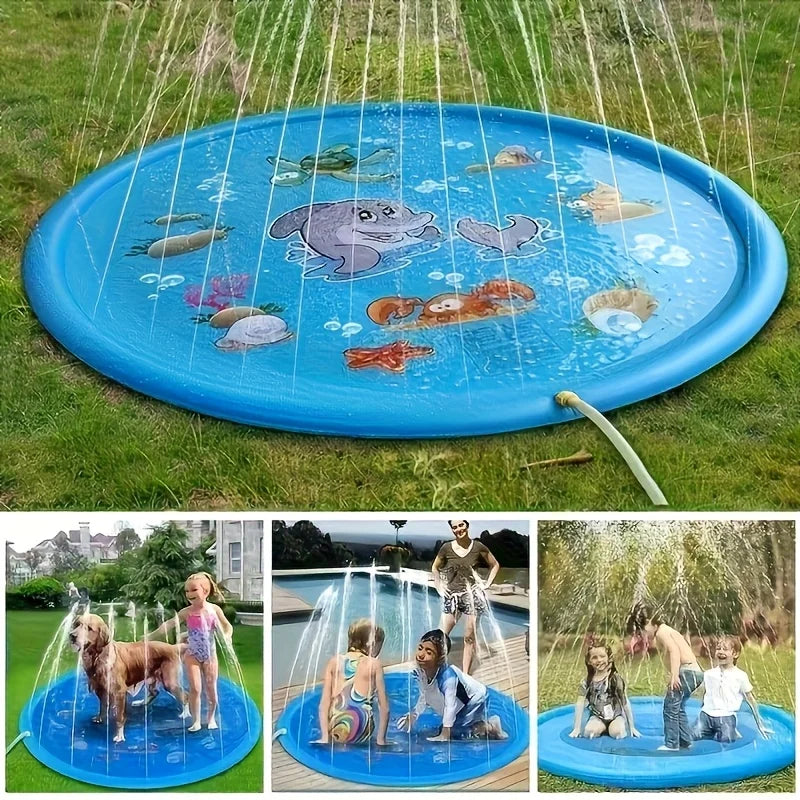 Piscina Resistente para Mascotas con Función de Spray de Agua