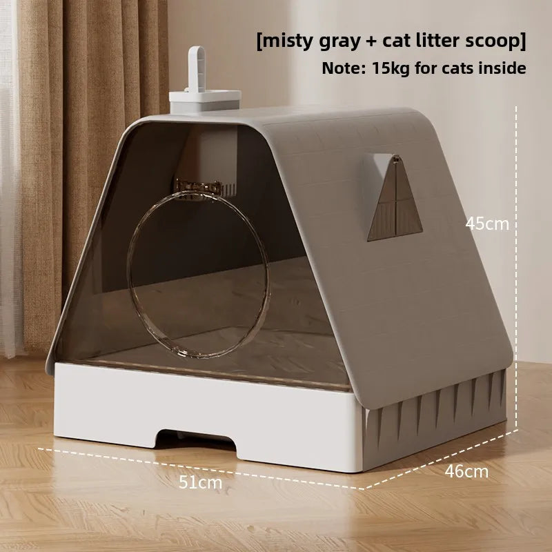 Arenero Cerrado XXL con Cajon para Gatos Grandes (Maine Coon)
