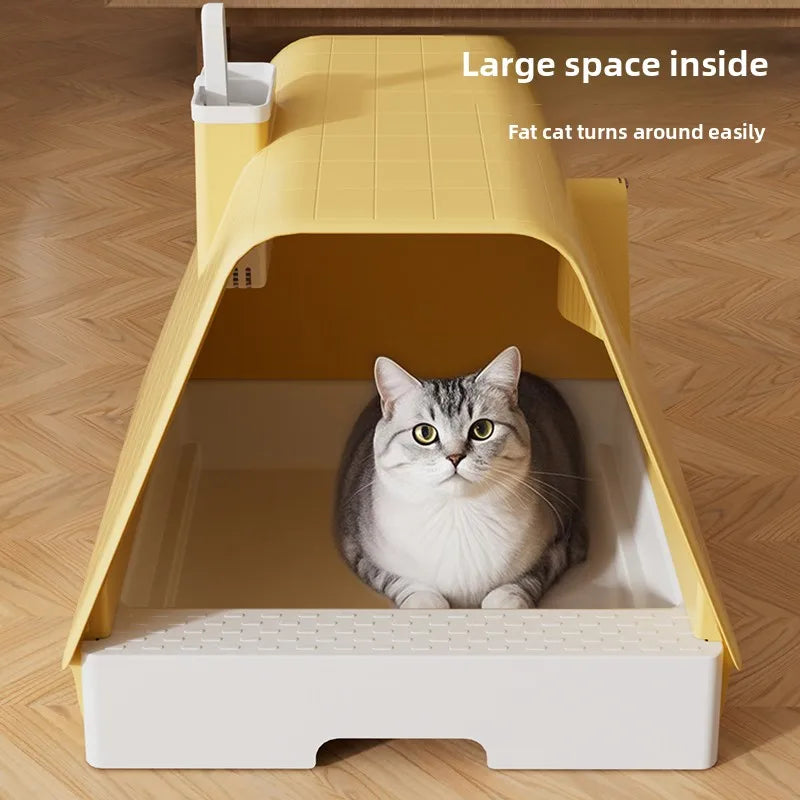 Arenero Cerrado XXL con Cajon para Gatos Grandes (Maine Coon)