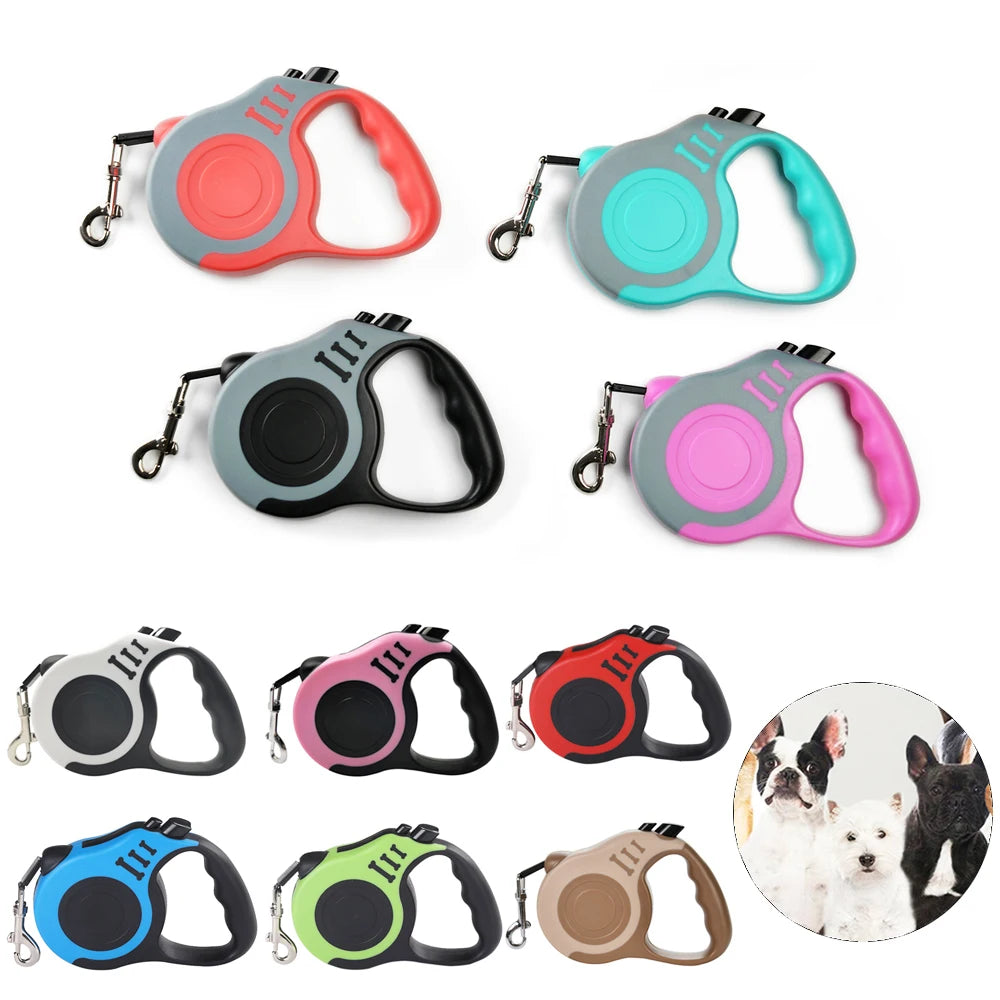 Correa Retráctil de Nylon Resistente para Perros y Gatos