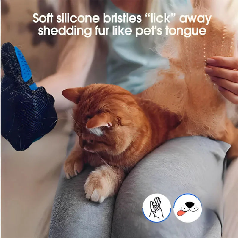 Guante Cepillo para el Pelo de Perros y Gatos