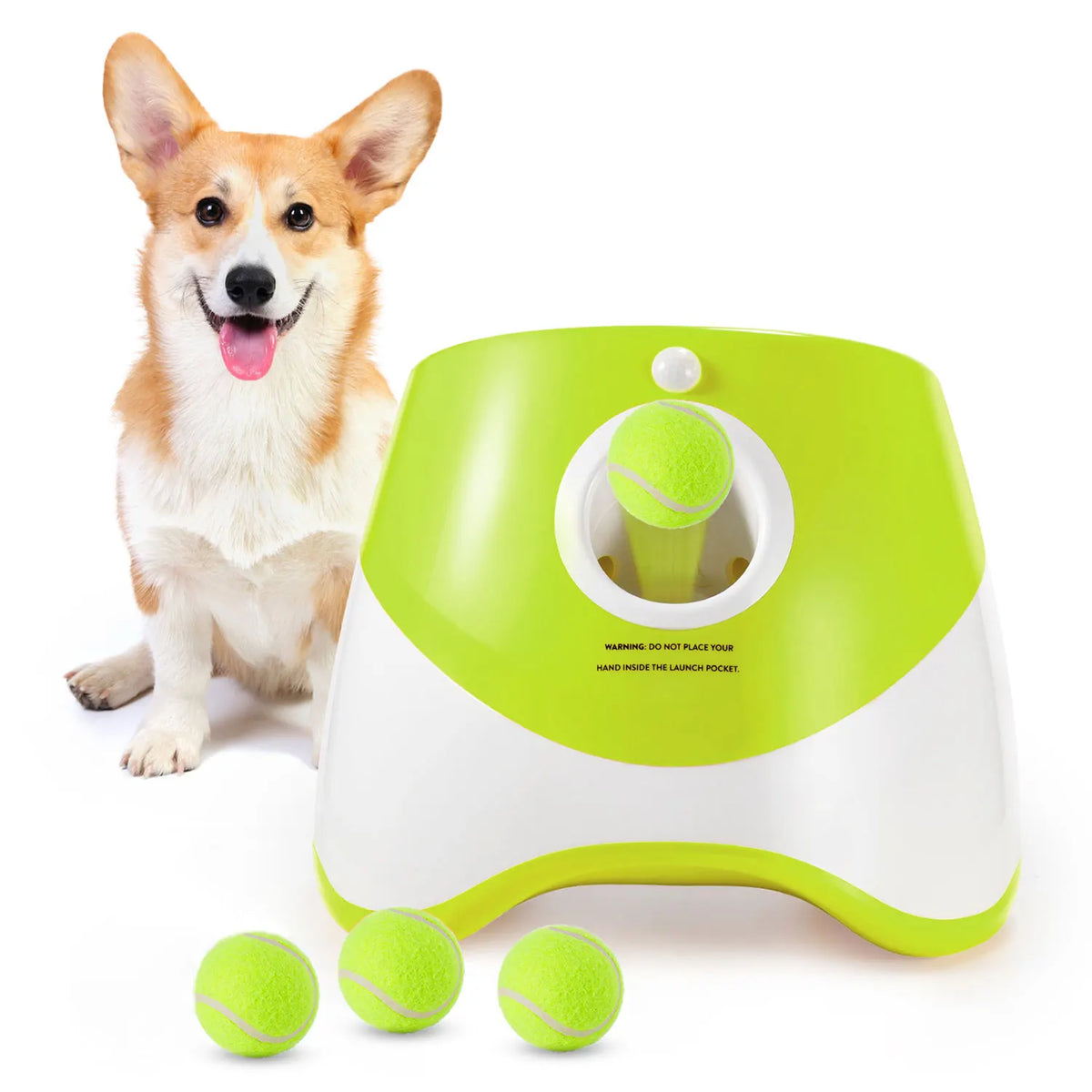 Lanzador Automático de Pelotas para Perros, Recargable
