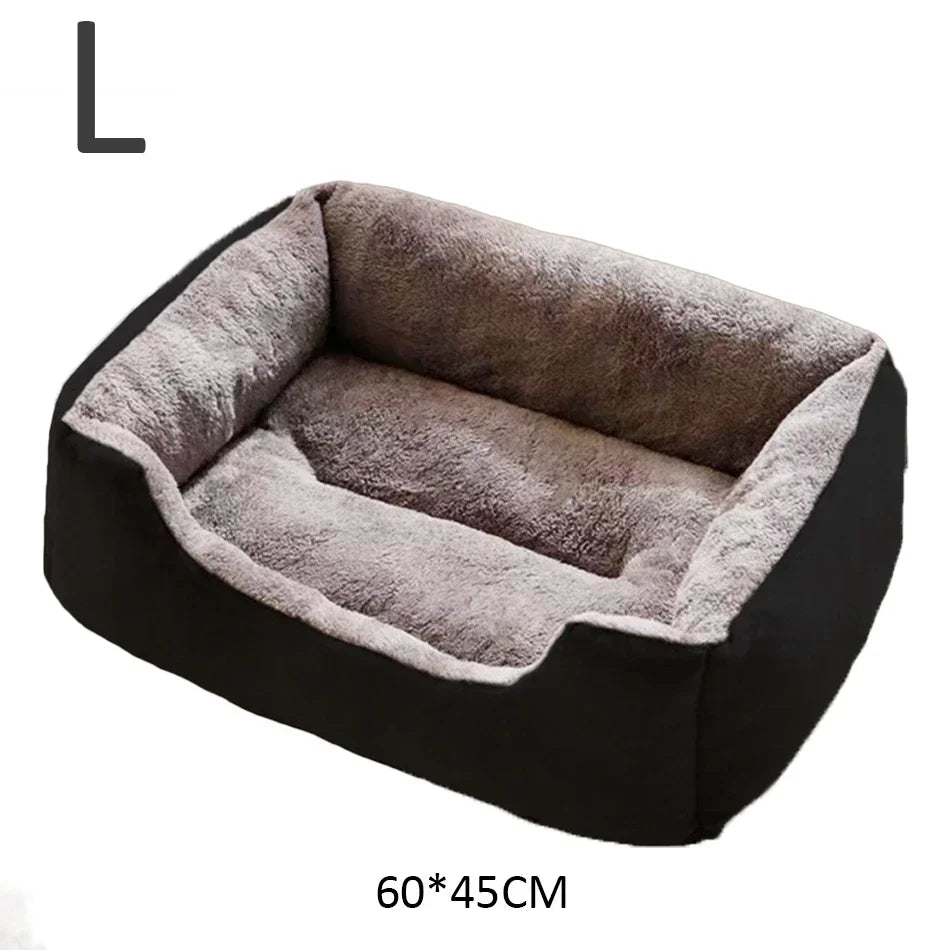 Cesta Cama de Peluche para Gatos y Perros Pequeños