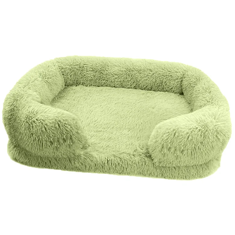 Cama de Peluche para Perros, Funda Desmontable