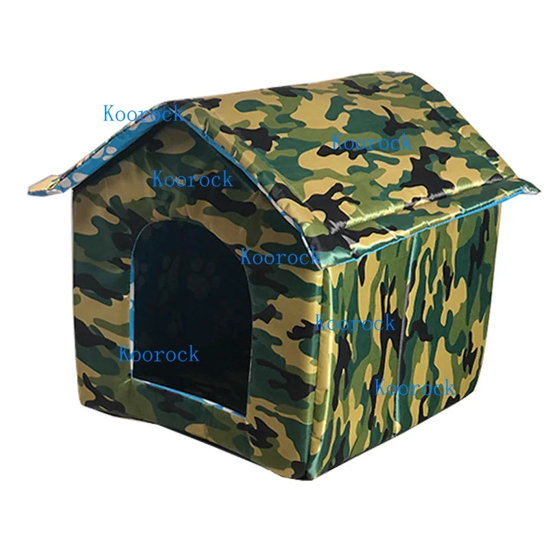 Caseta Portátil Impermeable para Mascotas de Exterior