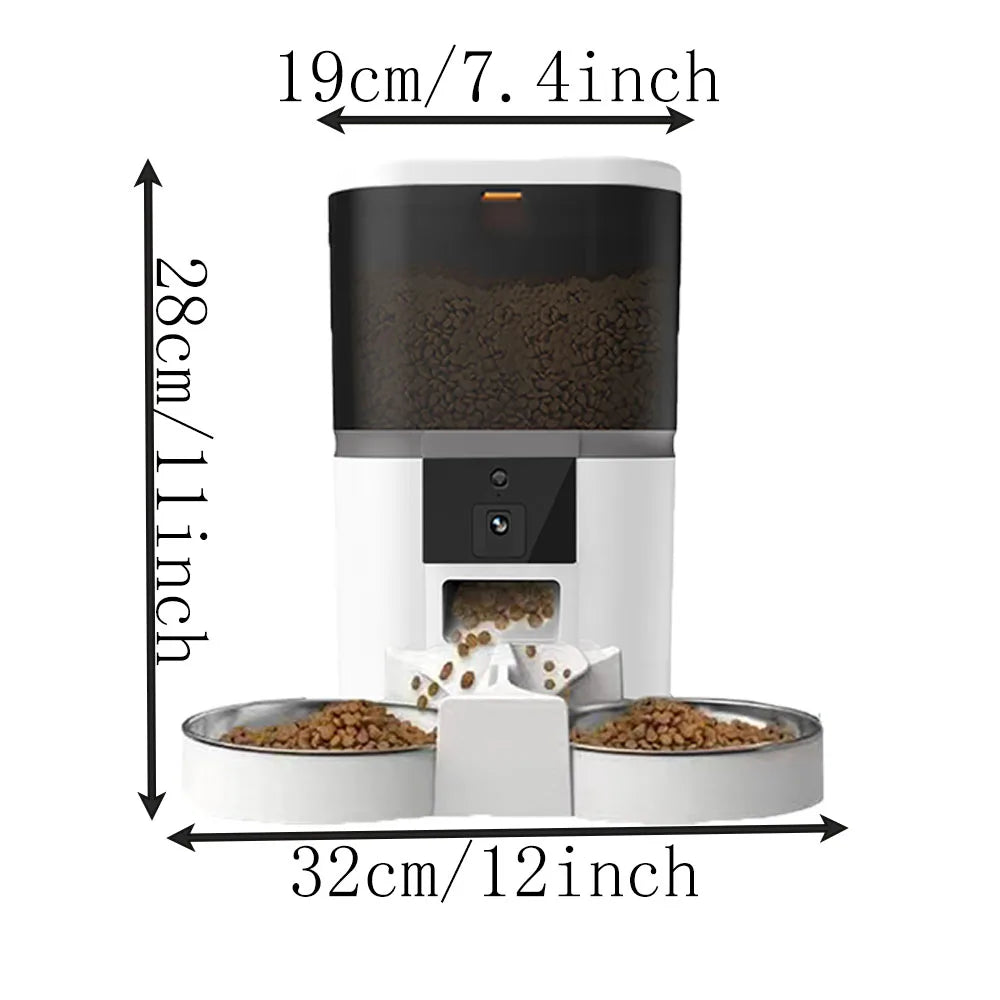 Comedero Automático 4L con Camara HD para Gatos y Perros