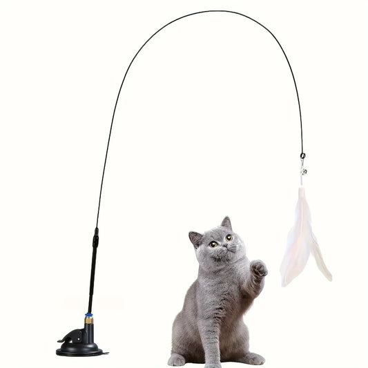 Varita Interactiva con Campana y Plumas para Gatos
