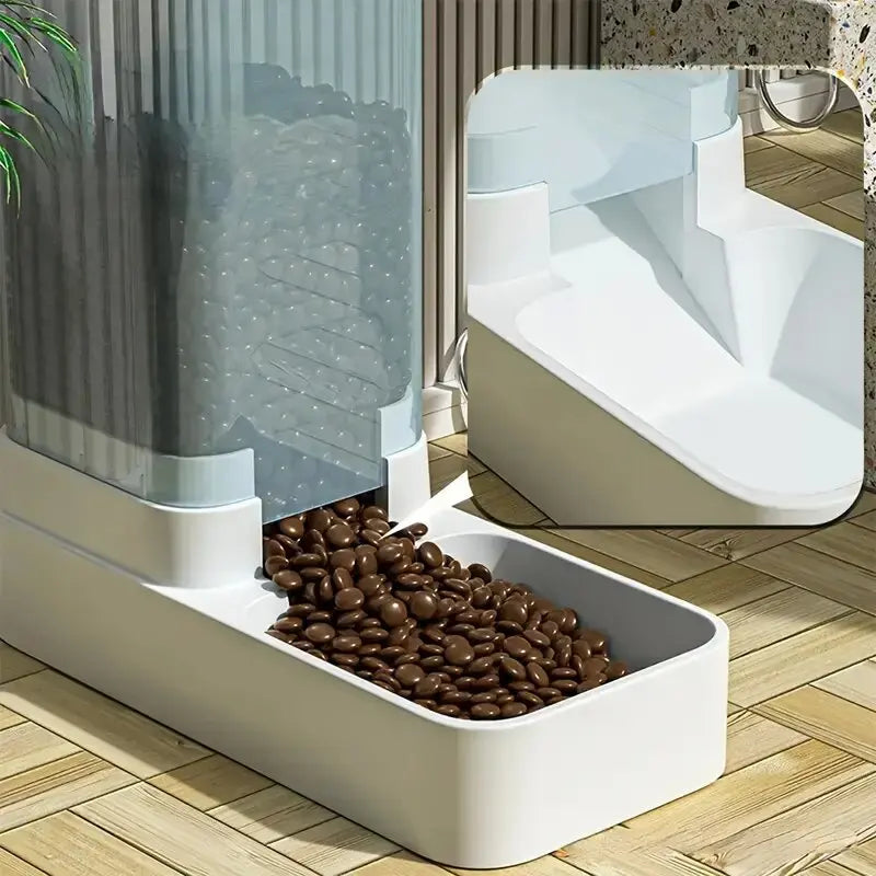 Dispensador Automático de Comida y Agua por Gravedad para Perros