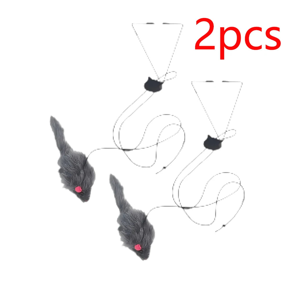 Juguete Raton Colgante Interactivo para Gatos, en Puerta