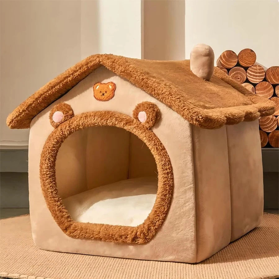 Casa-Cueva Sofa Plegable y Lavable para Mascotas Pequenas