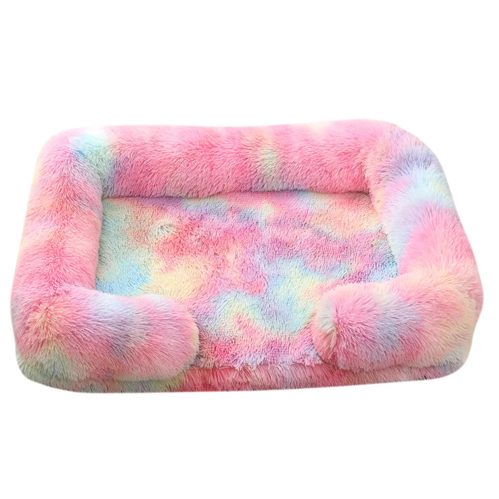 Cama de Peluche para Perros, Funda Desmontable