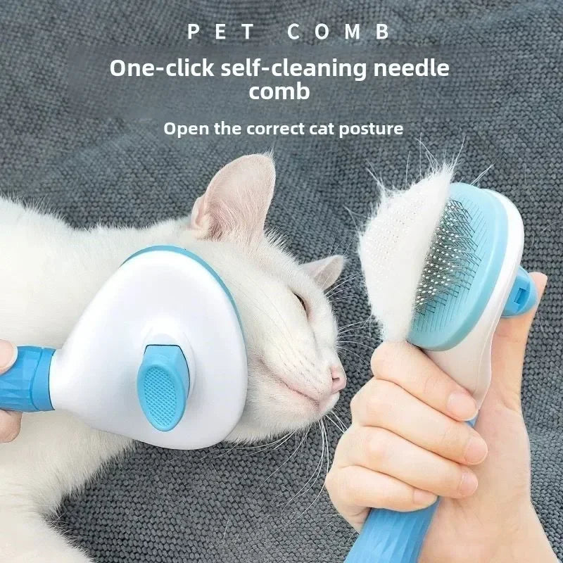 Cepillo Profesional Deslanador para Gatos y Perros