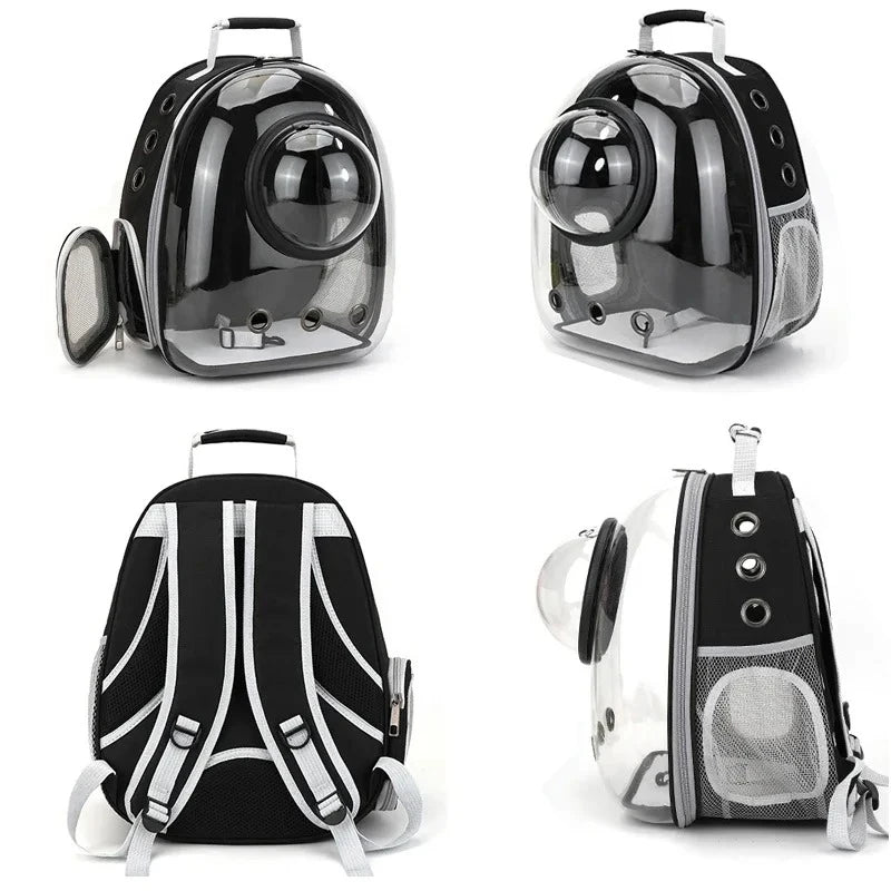 Mochila Transportadora Transparente para Mascotas, Tipo Capsula