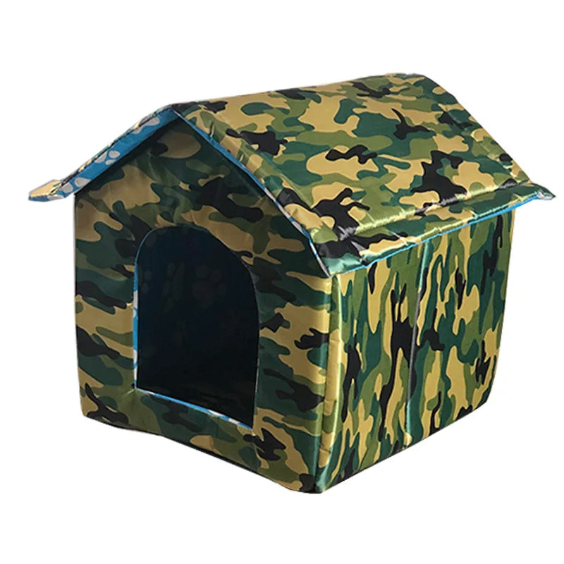 Caseta Portátil Impermeable para Mascotas de Exterior