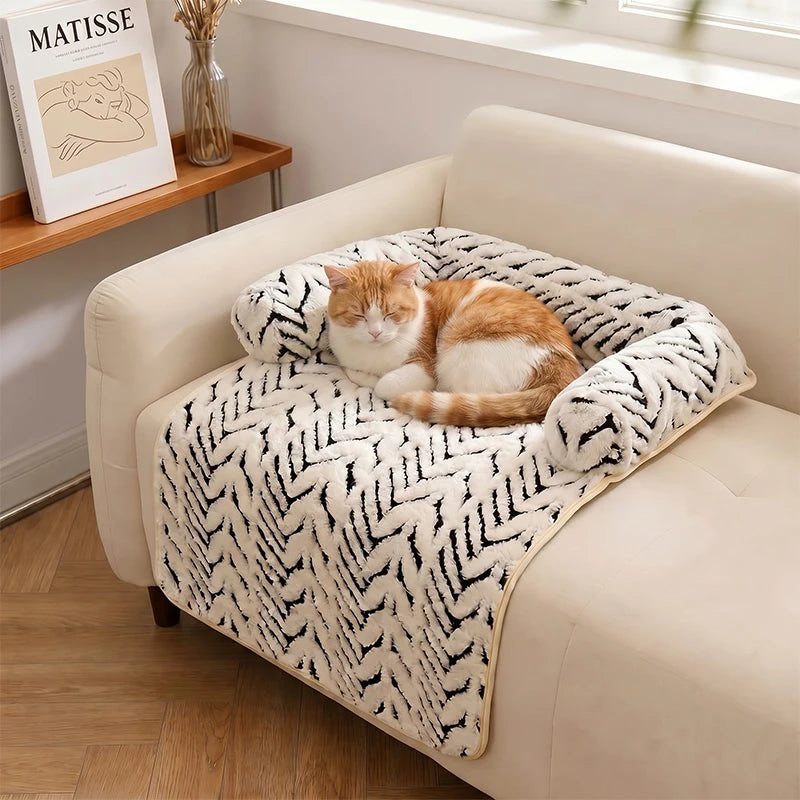 Alfombra Protectora de Sofá con Bordes, para Perros y Gatos