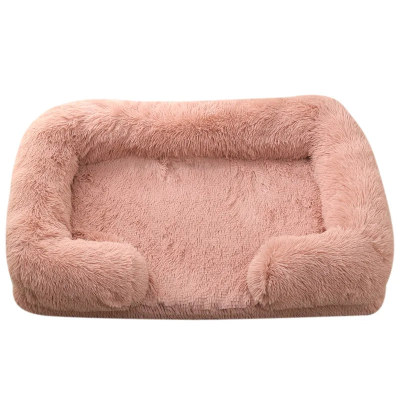 Cama de Peluche para Perros, Funda Desmontable