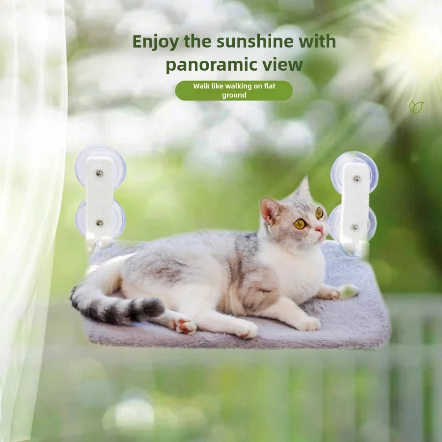 Hamaca de Ventana Plegable para Gatos, con Ventosas