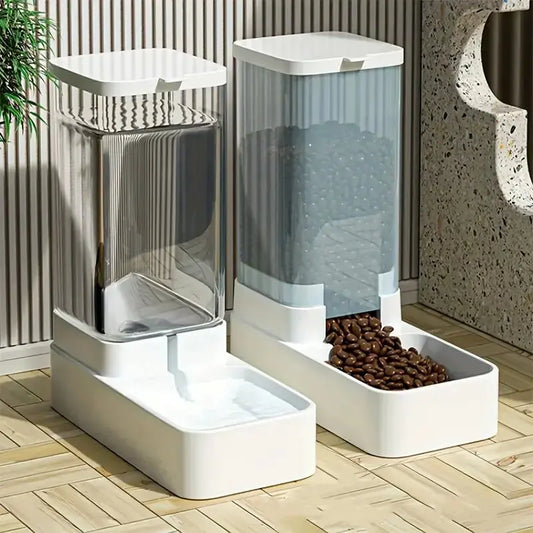 Dispensador Automático de Comida y Agua por Gravedad para Perros