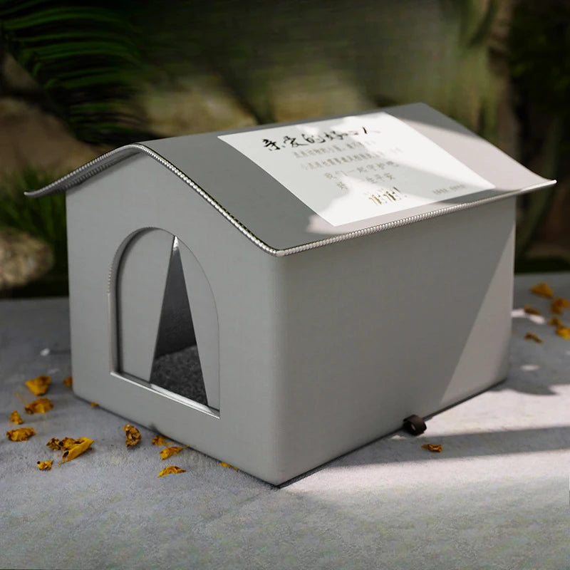 Caseta Impermeable de Invierno para Gatos y Perros Callejeros