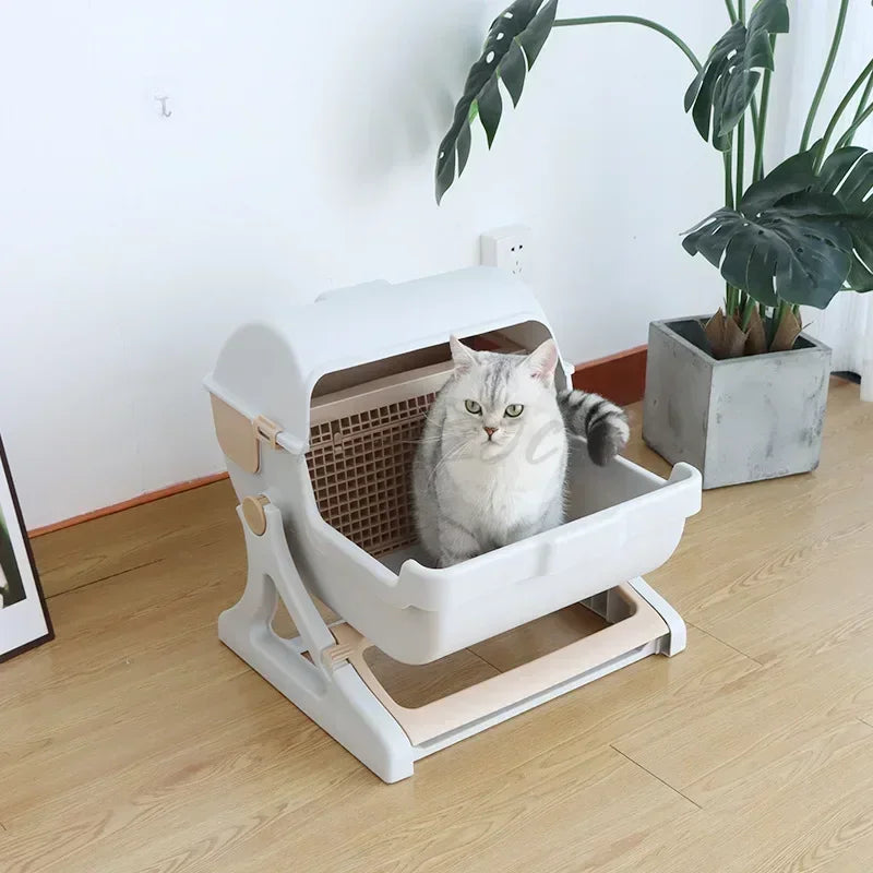 Arenero Semiautomático XL para Gatos
