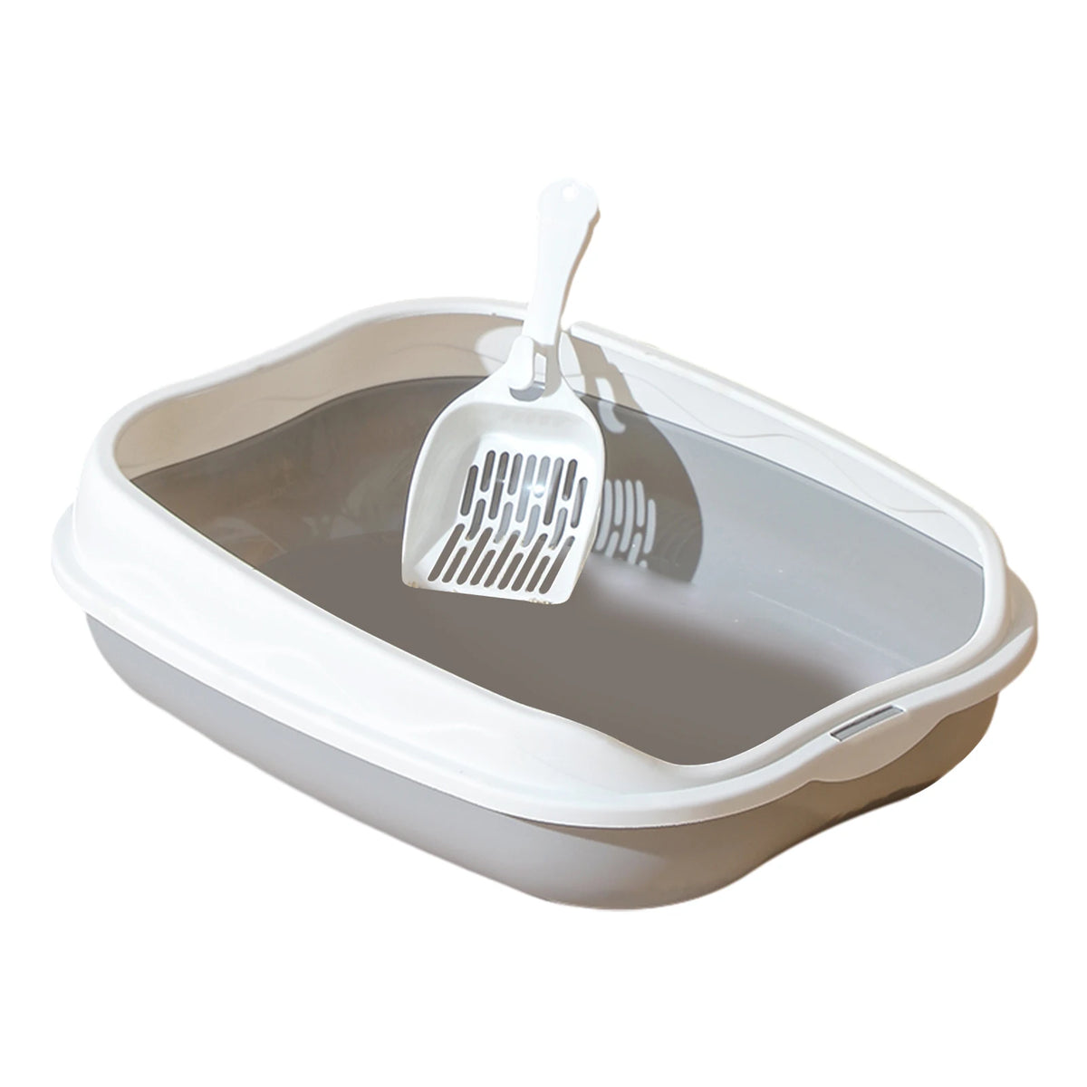 Arenero Semicerrado Antisalpicaduras XL para Gatos