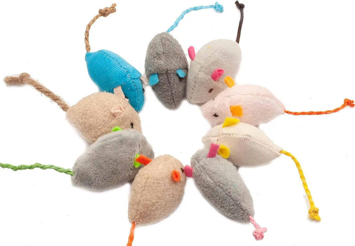 Ratones de Peluche con Catnip para Gatos (Pack)