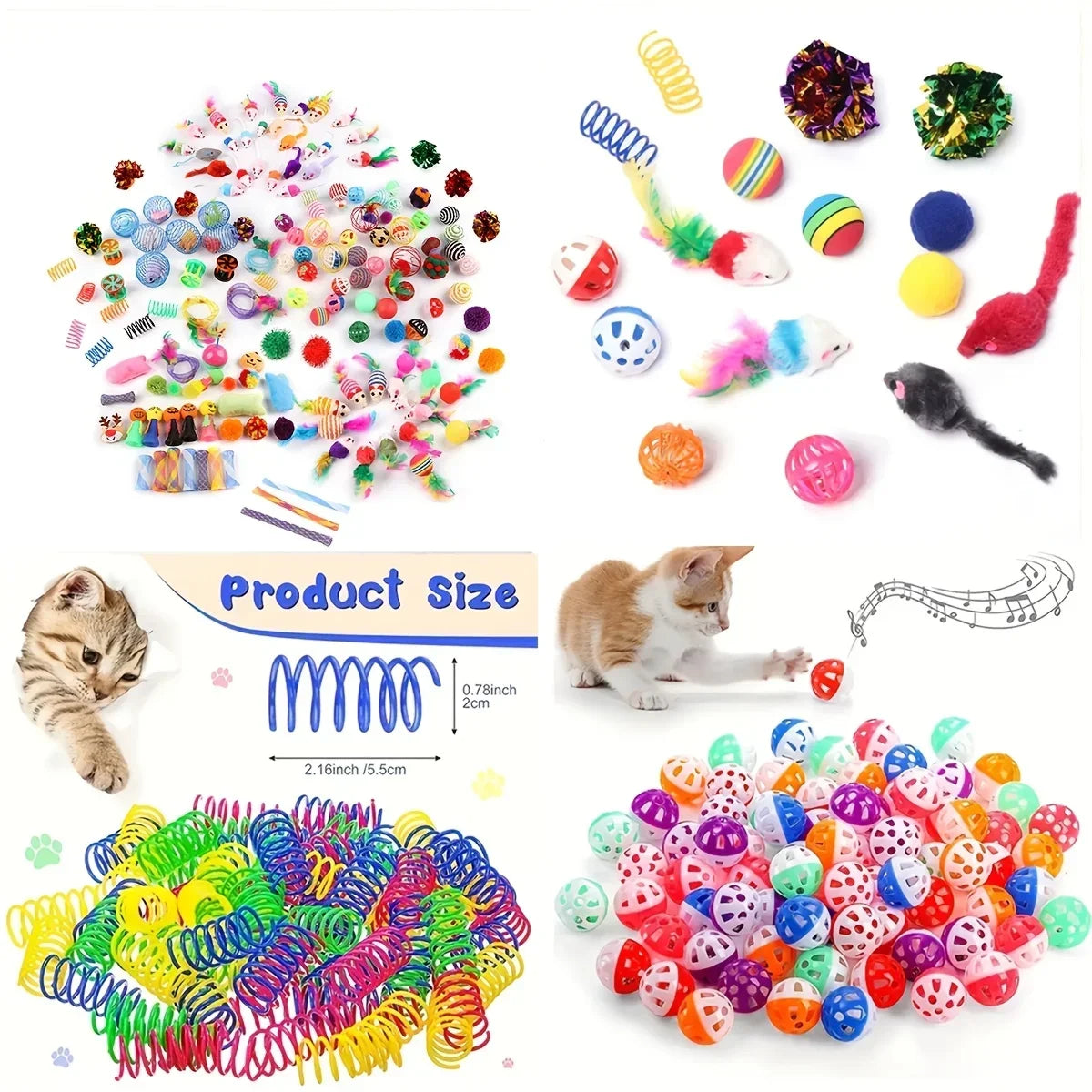 Pack Mixto de Juguetes para Gatos