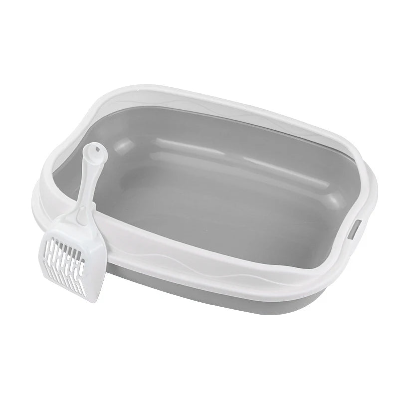 Arenero Semicerrado Antisalpicaduras XL para Gatos