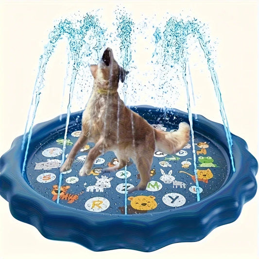 Piscina Resistente para Mascotas con Función de Spray de Agua