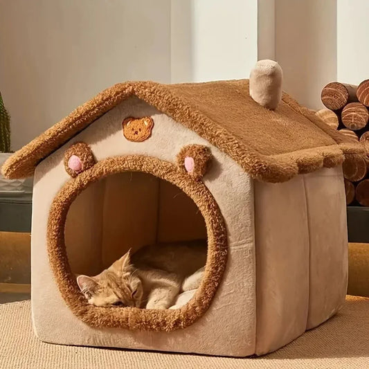 Casa-Cueva Sofa Plegable y Lavable para Mascotas Pequenas
