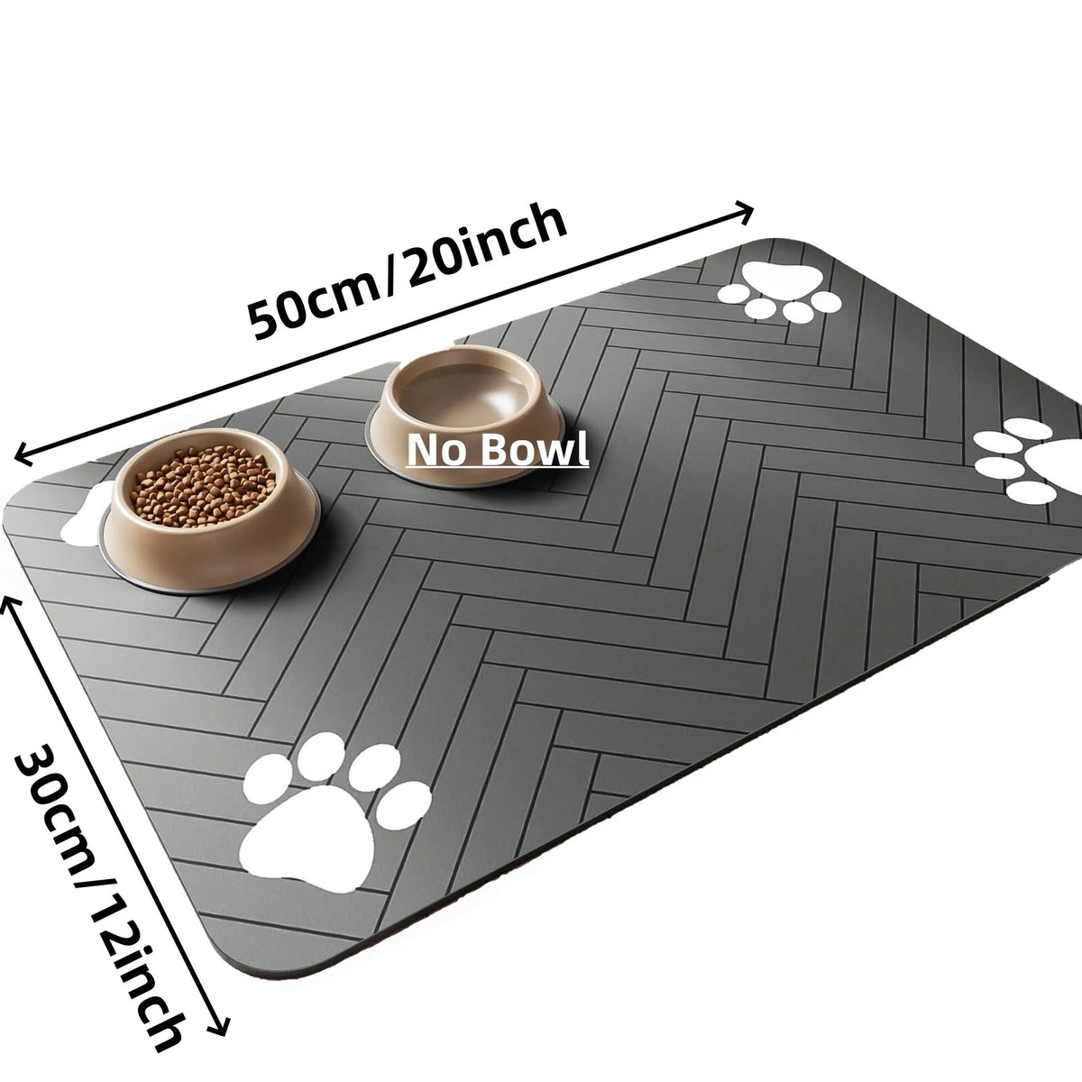 Alfombrilla Absorbente para Comederos y Bebederos de Mascotas