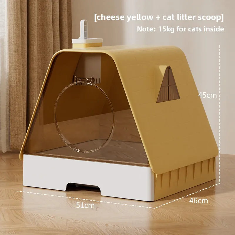 Arenero Cerrado XXL con Cajon para Gatos Grandes (Maine Coon)