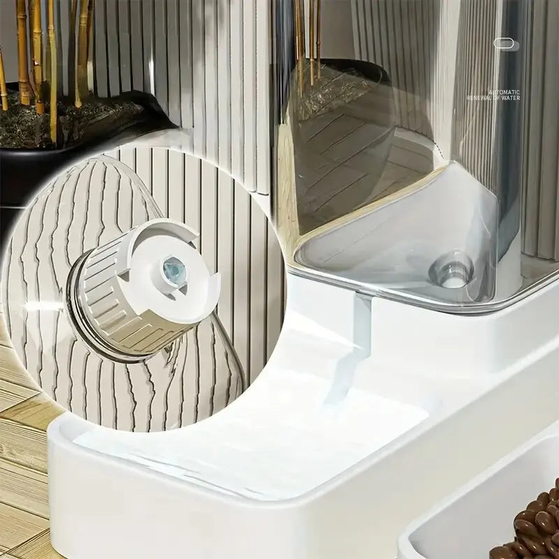 Dispensador Automático de Comida y Agua por Gravedad para Perros