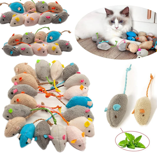 Ratones de Peluche con Catnip para Gatos (Pack)