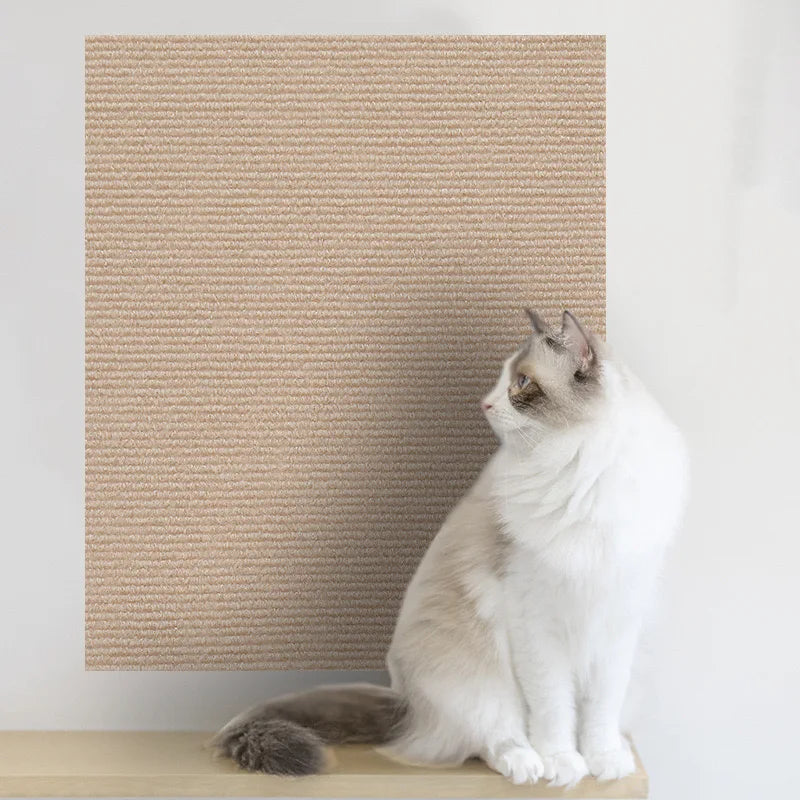 Alfombra Rascador Autoadhesiva para Gatos, Recortable