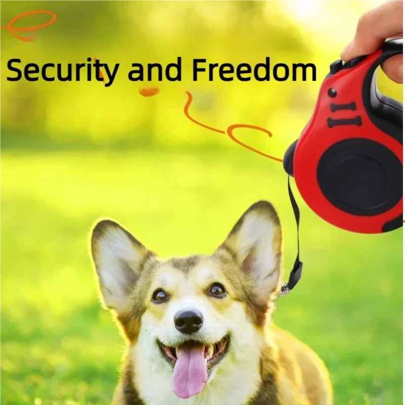 Correa Retráctil Automática para Perros y Gatos, 3m/5m