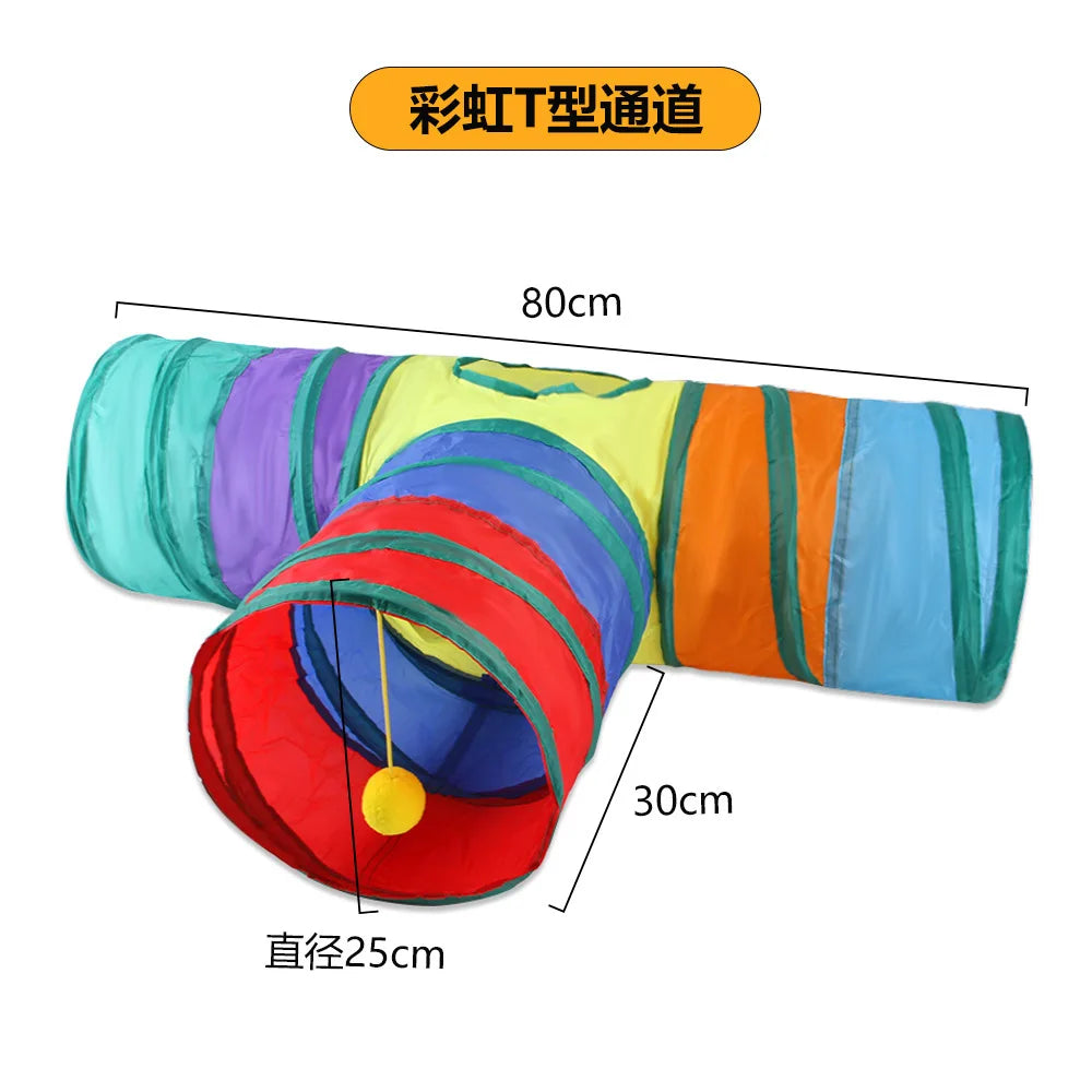 Túnel Plegable de Juego para Gatos