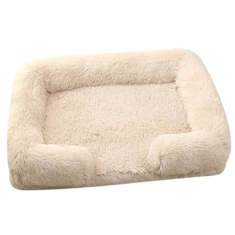 Cama de Peluche para Perros, Funda Desmontable