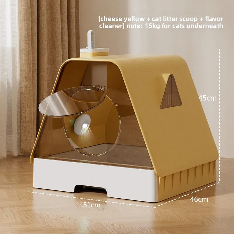 Arenero Cerrado XXL con Cajon para Gatos Grandes (Maine Coon)