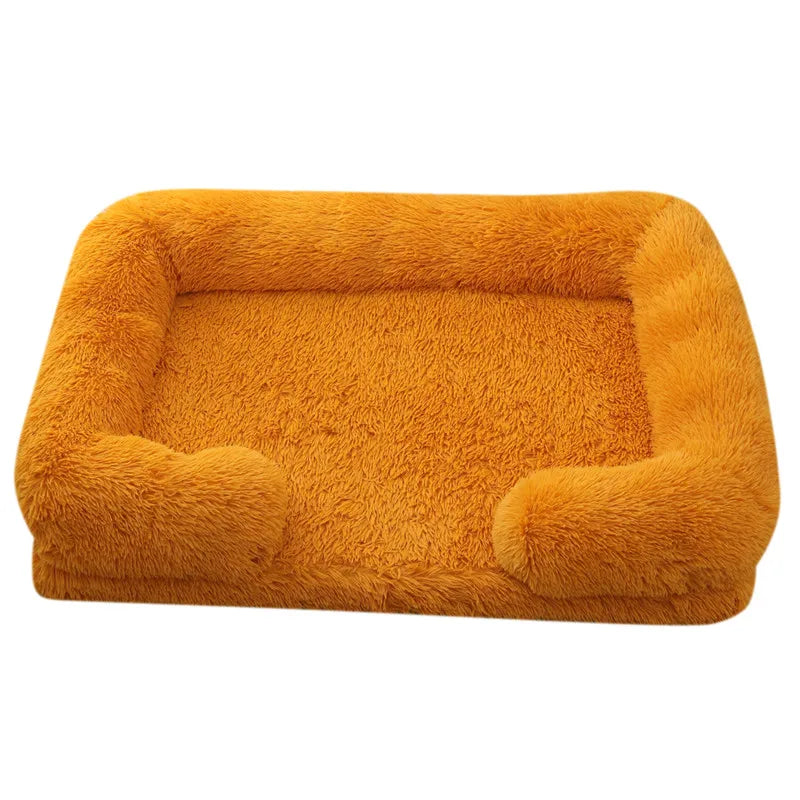 Cama de Peluche para Perros, Funda Desmontable