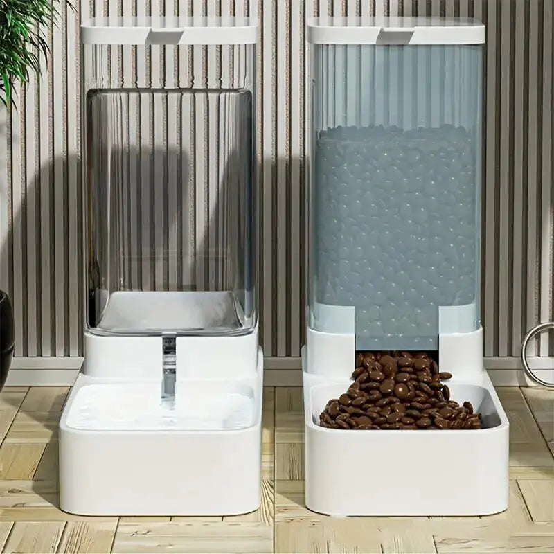 Dispensador Automático de Comida y Agua por Gravedad para Perros