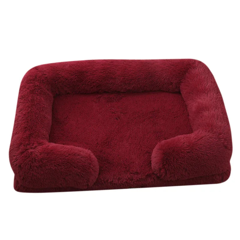 Cama de Peluche para Perros, Funda Desmontable